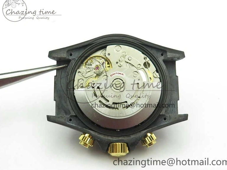 0210 Daytona DIW Carbon OMF Best Edition Carbon Dial on Black Leather Strap A Bright 2836